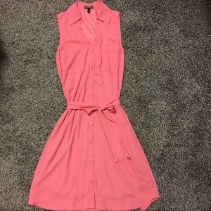 Express coral pink dress